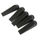 5PCS BLACK DOOR STOPS STOPPERS WEDGES JAM BLOCK HOLDER CATHER HOME OFFICE