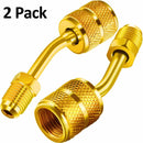 2* R410A Charging Vacuum Port Adapter Mini Split Air Conditioner Brass Converter