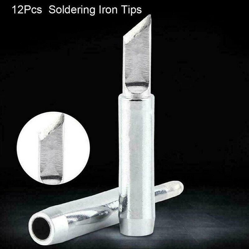 12pcs Soldering Iron Tips 900M-T For Hakko 936/937/928 Soldering Station T S Gw