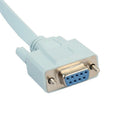 72-3383-01 1.5m Rollover Console Cable DB9 Female To RJ45 Male for Cisco