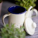 Traditional Enamel Dripless Tea Pot Hot Water Coffee Tea Pot Kettle 600ml