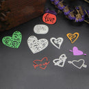5pcs Love Heart Cutting Die Stencil Scrapbook Template Frame DIY Craft