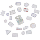 46pcs/pack Retro Blank Labels With Decorative Border Diy Diary Notebook StickeSE