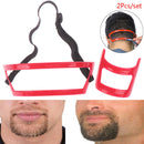 2Pcs Neck Hair Line Guide Neckline Haircut Shave Shaping Template Beard Trimmi3C
