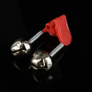 20X Sea Bream Bell Red Plastic Clip Double Rod Bite Alarm Fishing Bells R BCJ