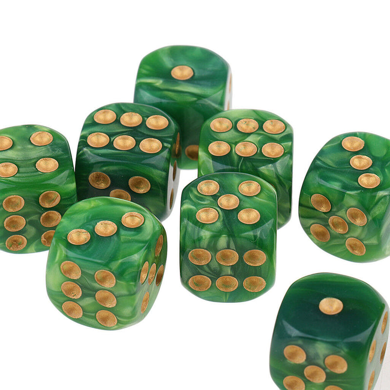 Dice D6 Sets Speckled - 16mm Six Sided Die 20pcs Block Of Dice