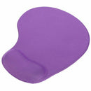Mousepad with silicone gel wrist rest Mousepad ergonomic for mouse PC Purpl S3C5