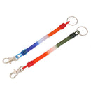 12x Colourful Spiral Stretchy Coiled Keyring Retractable Key Chain Findings