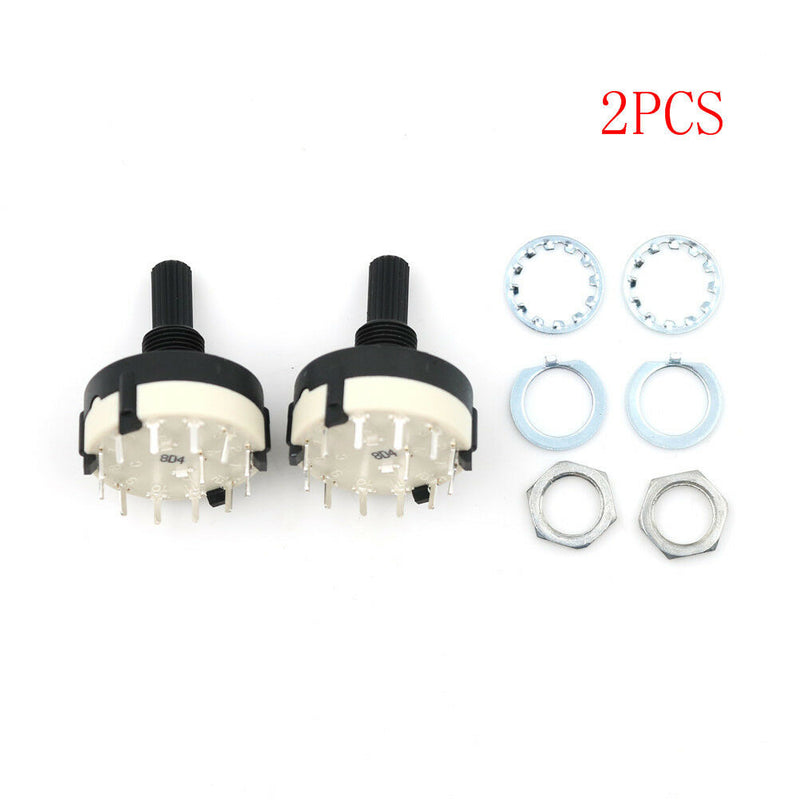 2pcs RS26 1 Pole Position 12 Selectable Band Rotary Channel Selector Switc Bj