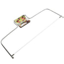 Stainless Adjustable Double Wire Cake Slicer Leveler Pizza Dough Cutter Trimmer