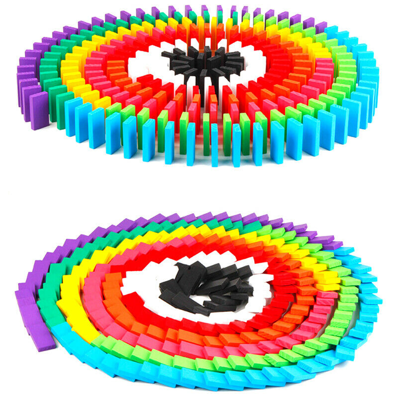 120x Entertainment Large Domino Children Early Education Wooden EducationalSEAU