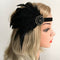 Womens Feather Headband Gatsby 20s Flapper Beaded Fascinator Wedding Bridal