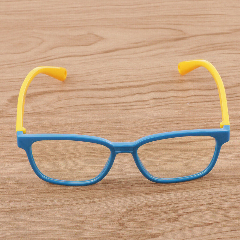 New Kid's Eye Glasses Anti Blue Light Filter Silicone Frame Glasses Eyewear