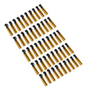 50Pcs Mini Amber Glass Bottles 1ml