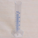 4pcs Plastic Graduated Laboratory Measuring Cylinder 10mL,25mL,50mL,100mL Kit