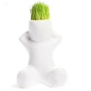 Mini Green Herb Plant Pot Ceramic Hair Home Office Garden Decoration-The sh
