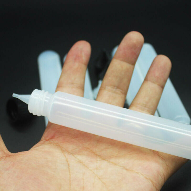 30ml Smoke oil Bottle Needle Precision Tip Bottles Empty Bottles 5Pcs E2U1