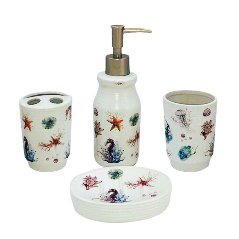 Bathroom Accessories Set, Bathroom Decor Sets - Soap Dispenser, Bar Soap Dish,