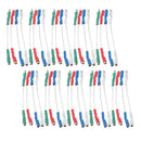 40 Pieces Turntable Phono Lead Wires Headshell Cables Connector Clips 40mm