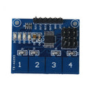 TTP224 4-channel digital touch sensor module Capacitive touch switch blue P8V6