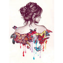 5D DIY Full Drill Diamond Painting Butterfly Beauty Cross Stitch Embroidery