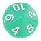 20 Pieces Acrylic Multi-sided Dices D10 Dice for Role Playing Game Dungeons and