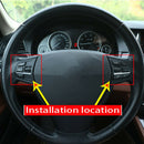 2 Pieces Abs Carbon Fiber Steering Wheel Trim Frame For Bmw 5 Series F10 52 M1O5