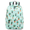 Waterproof Fairy Ball Plant Printing Backpack Women Cactus Bookbag Cute Sch F1O6
