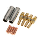 11Pcs Air Plasma Cutter Mig Welding Contact Tips Nozzle Connecting Rod