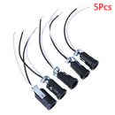 5Pcs Candle Base E12 Lamp US Holder Light Sockets Keyless With 20CM Wire Lead