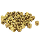 M3x3x4mm Brass Knurled Threaded Round Insert Embedded Nuts X2K2