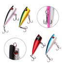 60mm 7g Fishing Topwater Floating Popper Hard Lure Bait Hooks Crank Baits Tackle