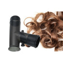 Black Portable Convenient Hair Dryer Diffuser Magic Wind Spin Detachable Dr