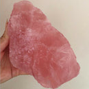 1pc New Natural Pink Rose Quartz Crystal Specimen Healing Natural Rough Stones