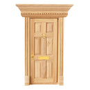 Opening External 4 Panel Wooden Door W. Hardwares  - Hardwares Are Need To Be