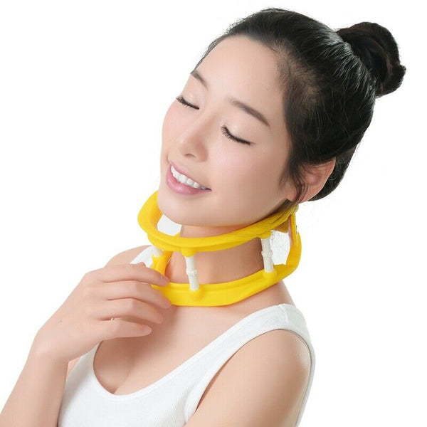 Adjustable Silicone Cervical Traction Frame Neck Massager Vertebrae Stretch T4K2