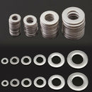 105pcs 304 Flat Stainless Steel Washers M3 M4 M5 M6 M8 M10 for Screws Repai