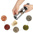 2 In 1 Salt And Pepper Grinder Set,Stainless Steel Salt Grinder With Adjust