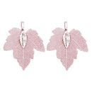 4Pcs Plated Leaf Pendant Necklace Jewelry Natural Leaf DIY Jewellry Findings