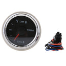 9-32V 52mm Black Dial Boat Marine Outboard Motor Trim Tilt Gauge with Colorful