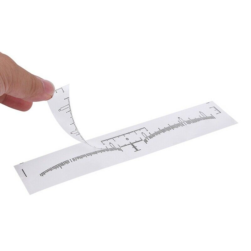 100pcs Reusable Semi Permanent Eyebrow Stencil Makeup Microblading Measure  Z7X4