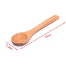 1pc Wooden Round Bamboo Spoon Soup Tea Coffee Salt Spoon Jam Scoop Kitchen T.AU