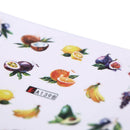 18 sheets fruit cocktail watermark decals water transfer nail art stickers diyLJ