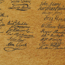 the united states declaration of independence retro poster wall Ew