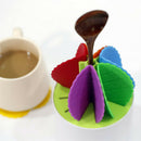 6pc Silicone Drink Coaster Tea Coffee Cup Mat Pads Table Decor Tableware Bar