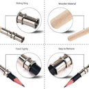 2pc New Wood Single Head Adjustable Art Pencil Extender Holder Art Writing L1C2