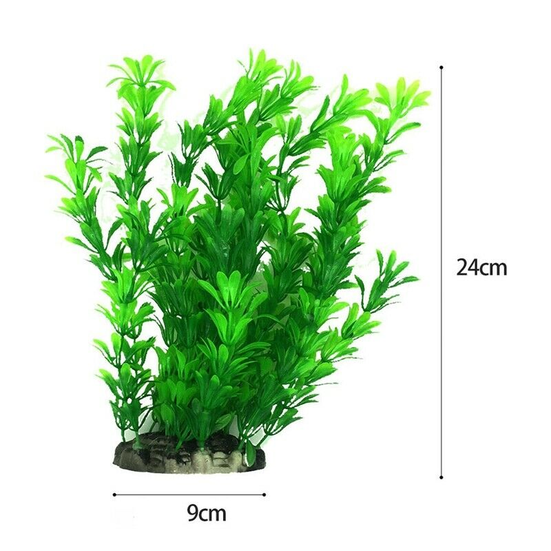 Artificial Aquatic Plants, 7 Pcs Large Aquarium Plants Plastic Fish Tank De