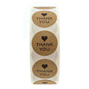 Round Kraft Wedding Thanks Decor Stickers Student Stickers Thank You Sticke