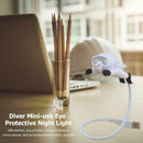 Mini Diver USB LED Night Lamp Foldable Hose 5V Eye Protection Button Type