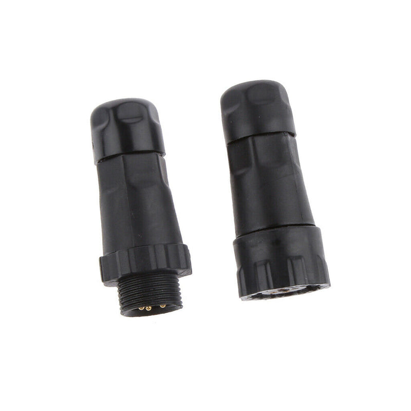 15A 7.5mm IP68 4 Pins Assembled Waterproof Electrical Cable Connector Socket